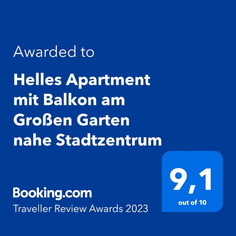 Helles Apartment Mit Balkon Am Grossen Garten Nahe Stadtzentrum Dresden Bagian luar foto